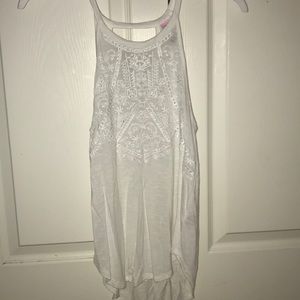 White lace tank top